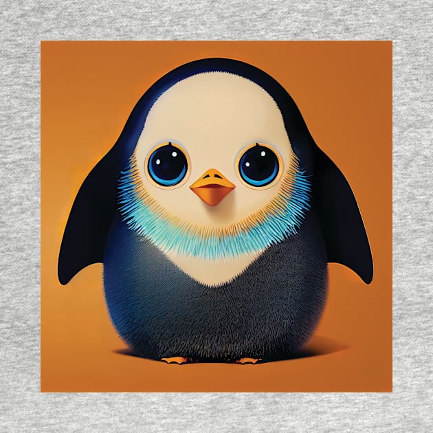 Cute Baby Penguin by Geminiartstudio